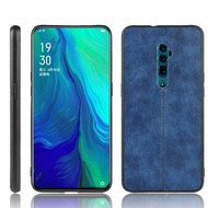 For Oppo Find X2 Neo/Oppo Find X2 Pro/Oppo Reno 10x zoom Shockproof Sewing Cow Pattern Skin PC + PU + TPU Case