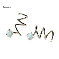 Multi Piercing Look Earrings Spiral Earrings Minimalist Spiral Hoop Earrings for Women – Lightweight