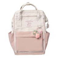 现货 速出！背包 女 韓版 2022 防水 backpack large capacity waterproof 双肩包 韩版 大容量 文艺 学生书包女2022新款时尚原创小众简约初中生大学生大容量电