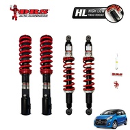 🇲🇾DRS (HL Series) Adjustable Absorber / Suspension ~ PERODUA MYVI 2005-2016