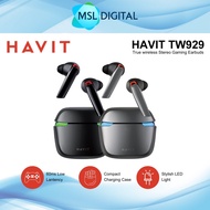 HAVIT TW929 True Wireless Stereo Gaming Earbuds | 60ms Low Latency | Stylish LED Light