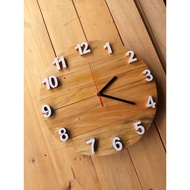 KAYU Teak Wood Wall clock/ aesthetic Wall clock/ wooden clock