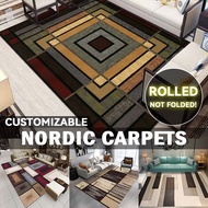*Ready FV Nordic Stock* Carpet GOR ALG 80-230Cm Washable Geometric Carpets For Living Room Large Siz