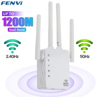 vhy0y 5Ghz WIFI Booster Repeater 1200Mbps Wireless WiFi Extender 2.4G/5GHz Network Amplifier Router Long Range Signal Repetidor Range extender
