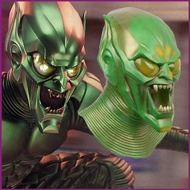 HT Marvel Spiderman Green Goblin Cosplay Mask Headgear for Adult Soft Material Full Head Mask Hallow