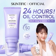 SKINTIFIC Matte Fit Serum Sunscreen SPF50+PA++++UV Protection Oil Control Fast-Absorbing Light Physi