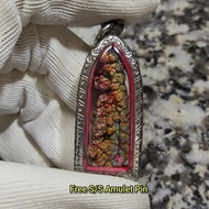 Colorful Pillar Leklai Pendant 彩柱力泥吊坠 Leklai Amulet 马来西亚力泥 100% Natural Leklai