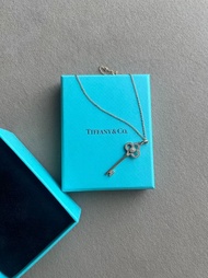 TIFFANY & CO.Tiffany Keys 系列 鑰匙半鑲鑽吊墜 鑽石 項鍊 女款