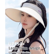 Outdoor cycling hat sunscreen ice silk oversized brim sun hat UV outdoor hat