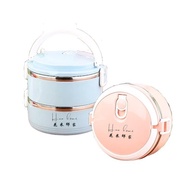 【花米邸家】簡約手提保溫盒 便當盒 防燙碗 不銹鋼 禮品設計