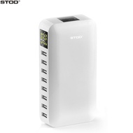 STOD 8 Port USB Charger 40W LCD Display Voltage Monitor Smart Charging For iPhone iPad Samsung Huawe