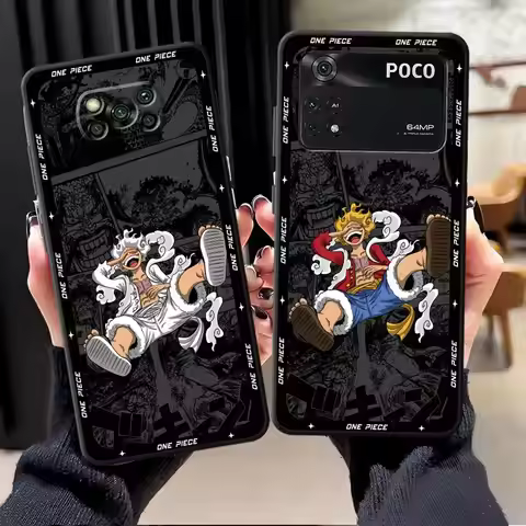 Anime O-neS P-ieceS Black Soft Phone Cover Case for Xiaomi Poco F8 M5 X3 X4 X5 X7 Pro M3 M4 M7 Pro C