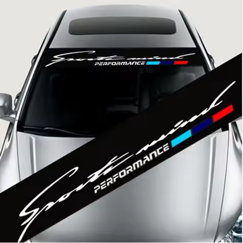 Car Sunshade Windscreen Sticker For BMW M E46 E60 E39 E70 E83 E85 E87 E90 F10 F20 F30 1 2 3 5 7 X Se