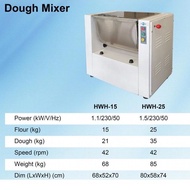 FRESH | GOLDEN BULL 15KG|25KG Heavy Duty Horizontal Flour Dough Mixer Kneading MIxing Machine