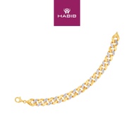 HABIB Oro Italia 916 Yellow and White Gold Bracelet GW44010823(YW)-BI