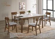 [100% READY STOCK IN LOCAL MY AS OF JULY 2022 ONLY] 1+6 Seater With White Sintered Stone Top Dining 