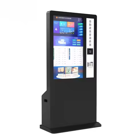 Public Service Terminal Print Ticket Collect Terminal Self Service Kiosk