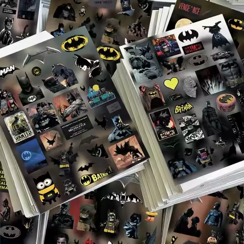 8 animated Batman cut-out stickers Bruce Wayne high-looking dark style collage material package wate