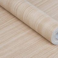 Self-Adhesive Wallpaper Grade A Soft Wood Pattern Cream Color Luxurious pvc Material Width 45 Cm. Le