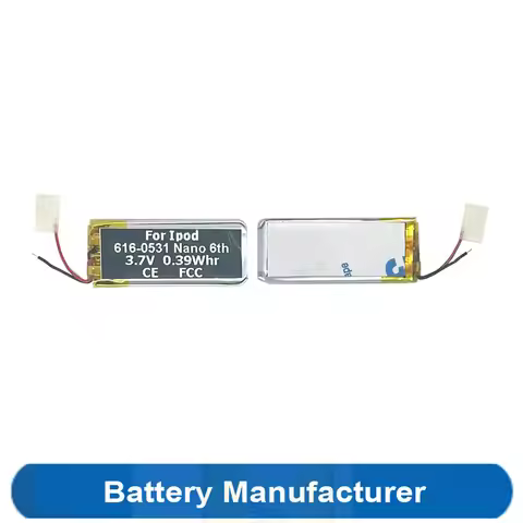 0.39Whr 616-0531 A1366 Battery For Apple Ipod Nano 6 6th Generation Gen 8/16GB MC525LL/A MC695LL/A M