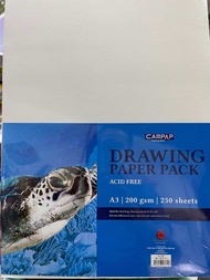 Campap  200gsm A3 Drawing Paper 250 Sheets/Sketch Paper / Kertas Seni Lukisan 200gsm 250 Keping