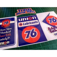 STICKERS 76 LUBRICANT OIL SERVICE STICKER 76 UNION PRINT LAMINATED