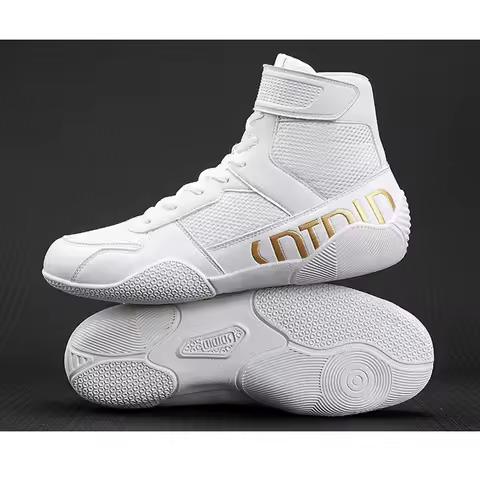 New Men's Large Wrestling Shoes Mesh Breathable Boxing Shoes Anti Slip Wear Resistant Sneaker Fashio