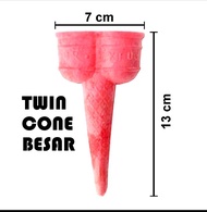Cone Es Krim Twin Besar ( 500 pcs)