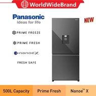 [TANGKAK] PANASONIC NR-BW530X 500L PRIME+ EDITION PREMIUM 2 DOORS REFRIGERATOR NR-BW530XMMM