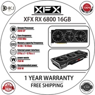 USED XFX RX 6800 16G Graphics Card 【Gaming performance ≈ RTX 3080】RX 6800 Gaming GPU 3840SP 2190MHz 