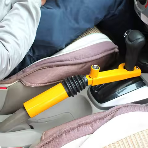 Car Gear Lock Adjustable Security Lock Retractable Handbrake Gearshift Lock Car Interior Accessories
