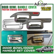 Door Bowl Handle Cover Proton Saga Iswara 1994 - 2007 Protector Guard Chrome Carbon Black Accessorie
