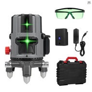 Portable 5 Lines Laser Level Professional Laser Level Green Beam 3° Self Leveling Multi-function Laser Level Waterproof Shockproof and Anti-Fall Laser Leveling   Tolo4.03
