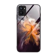 全城熱賣 - 適用於Realme C33 大理石圖案玻璃手機殼（DL01颱風）