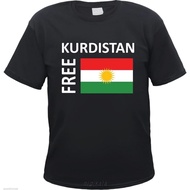 Free Kurdistan T-Shirt - Print: Text / Flag - - S 3XL - kobane
