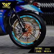 Cutting Stickers Rim Stickers yamaha mio 125 Sporty m3 mios miogt mioj mio gear soul xeon gt R 14