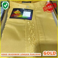 BAJU Koko Pria Dewasa Wadimor 999 Gold Lengan Panjang Atasan Muslim OR