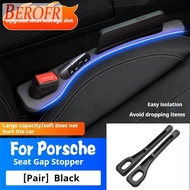 Car Seat Gap Filler Side Seam Plug Strip with Groove Leak-proof Filling Strip For Porsche Compatible
