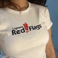 BABY TEE “I IGNORE RED FLAGS”