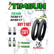 Tayar Timsun TS100 Hard Compound Quality Like Dunlop TT100 (70/90/17) (80/90/17)
