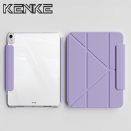 Vỏ iPad KENKE Vỏ máy tính bảng trong suốt Vỏ iPad acrylic có thể tháo rời 2 trong 1 có móc cài cho i