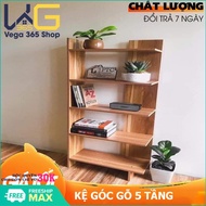 Kệ góc gỗ kệ góc gỗ 5 tầng đa năng - Kệ sách gỗ - Kệ để đồ đa năng trang trí nhà cửa kệ gỗ tự tháo