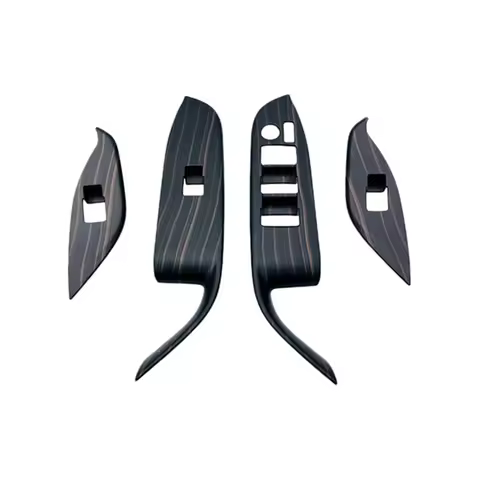 Car Interior Wood Grain Door Armrest Panel Window Glass Lift Button Switch Cover Trim for Toyota Noa