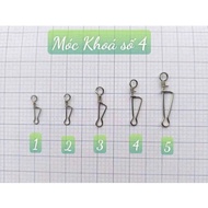 Link lock number 4, fishing link lock number 4, super durable and anti-rust, stainless steel lock