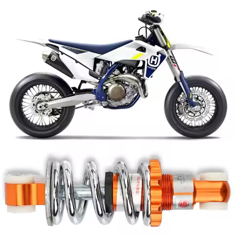 125MM 400LB/IN Motorcycle Shock Absorber For 49cc Mini Trot Damping Pitch Plated Spring ATV Moto Acc