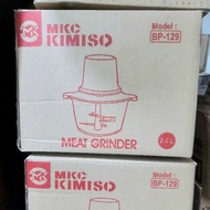 MKC Kimiso Meat Grinder 2.1 Liter BP-129 Stainless Steel Food Grade With Large Chopper Container Por