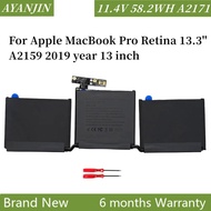 A2171 Laptop Battery for Apple MacBook Pro Retina 13.3'' A2159 2019 year 13 inch A2289 A2338 2019 20