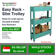 Boltless Living Room / Kitchen Trolley, Perfect for small spaces. Mobile and Sturdy, Multi-level Trolley