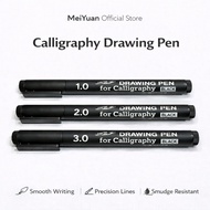 Snowman Calligraphy Pen FT-700 Drawing Pen FT 700 Calligraphy Pen Size 1.0/2.0/3.0 Black - MY