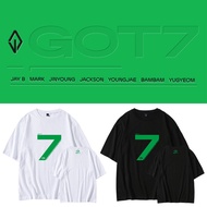 Got7 t-shirt Kaos Kpop GOT7 NEST FEST Printed GraphicTee 100% Cotton Korean Style Tops Round Neck Sh